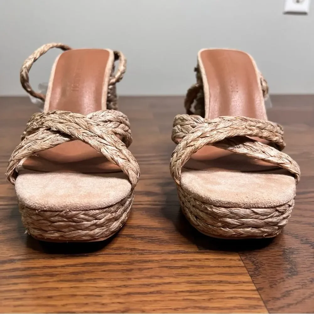 Gabrielle Union Marianne Woven Platform Sandal size 9
